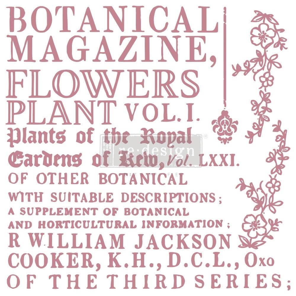 Redesign Motiv Stempel Botanical Encyclopedia