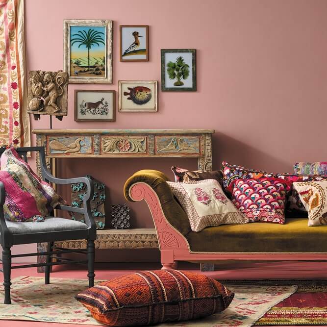 Wandfarbe Piranesi Pink