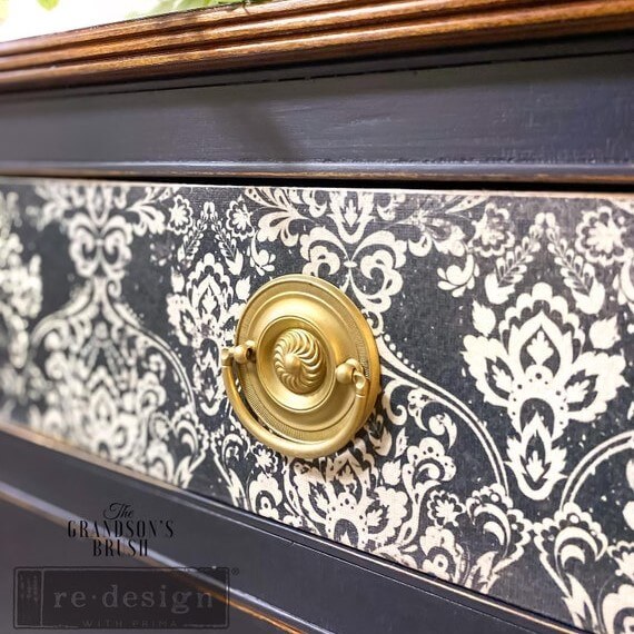 Redesign Decoupage Papier Dark Damask