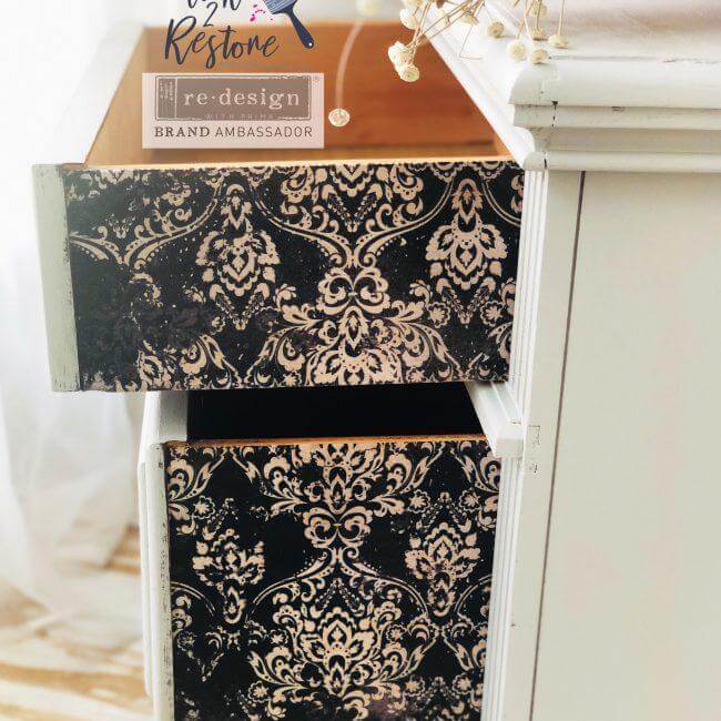 Redesign Decoupage Papier Dark Damask