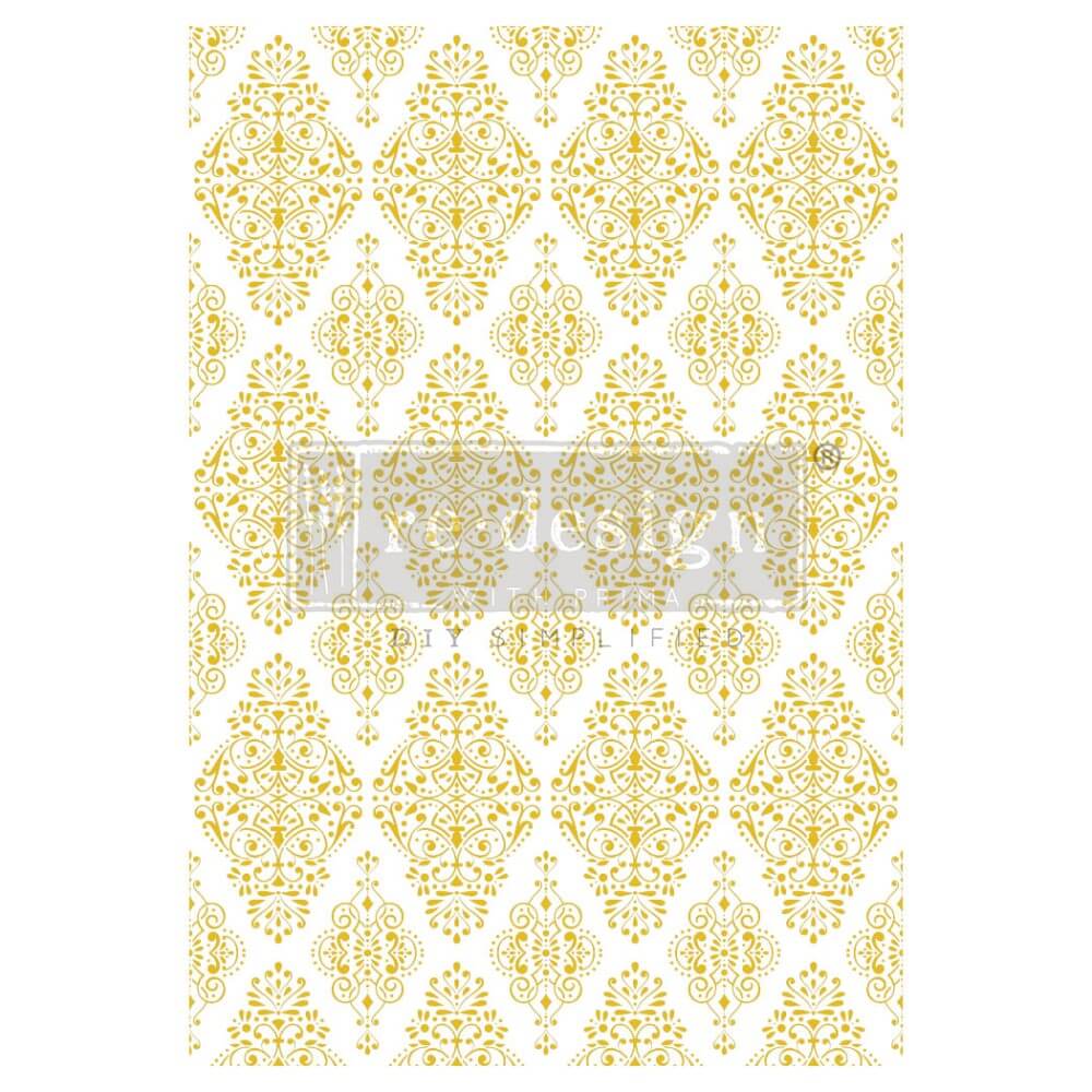 Deko Transferfolie KACHA Golden Damask