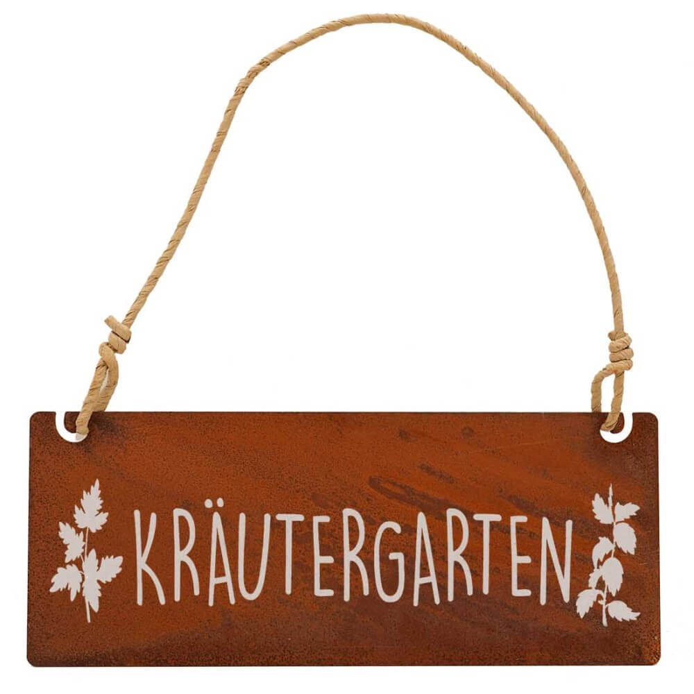 Rostdeko Schild Kräutergarten